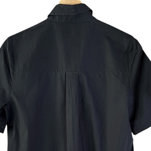 Kate Spade Broome Street Cotton Drop Waist Dress Lace Inset Black - Picture 9 of 11